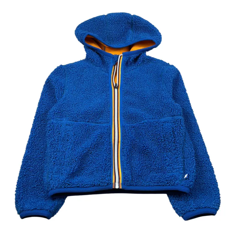 K-Way Giubbino Reversibile Bicolore Arancione/Blu per Bambino