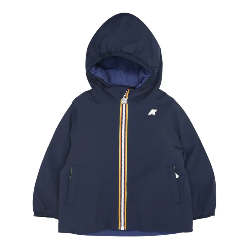 K-Way Giubbino Reversibile Bicolore Blu per Bambino
