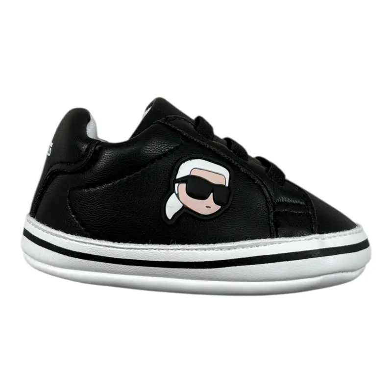 Karl Lagerfeld Sneakers tinta unita con Lacci Nero per Neonato