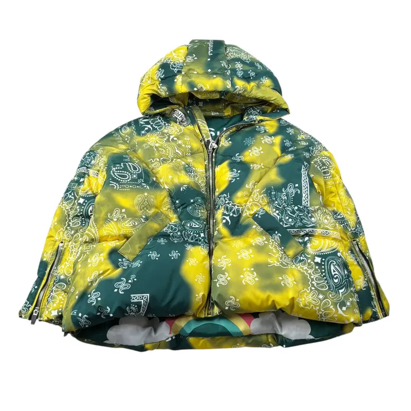 Khrisjoy Giubbino con Stampa Fantasia Giallo/Verde per Bambina