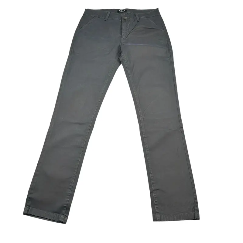 Kidly Pantalone tinta unita con Girovita Regolabile Grigio per Bambino