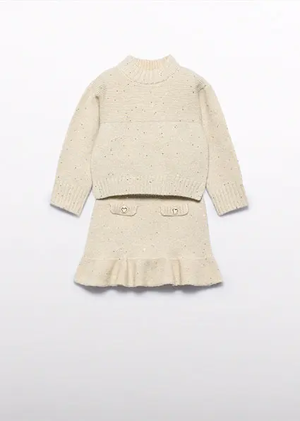 Kids | Completo in maglia gonna bambina