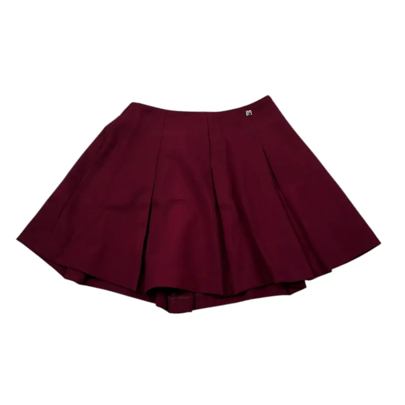 Kocca Gonna tinta unita con Elastico In Vita Bordeaux per Bambina