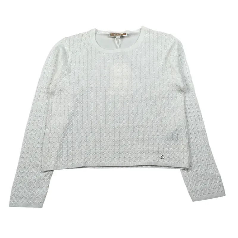 Kocca Maglia Girocollo tinta unita Bianco per Bambina