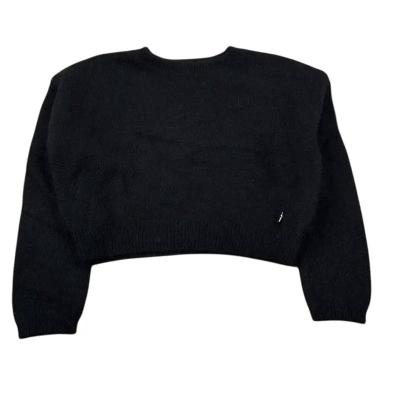 Kocca Maglia Girocollo tinta unita Nero per Bambina