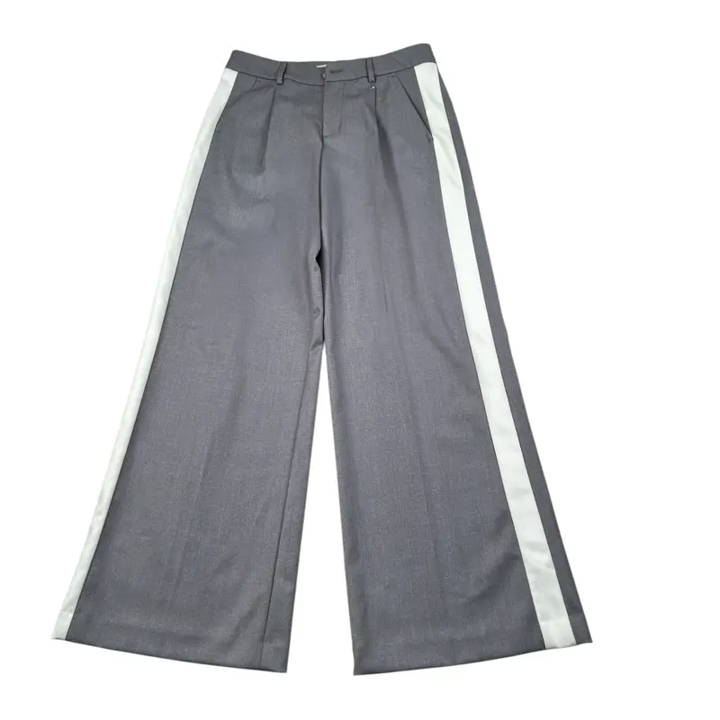 Kocca Pantalone tinta unita Modello Palazzo Grigio per Bambina