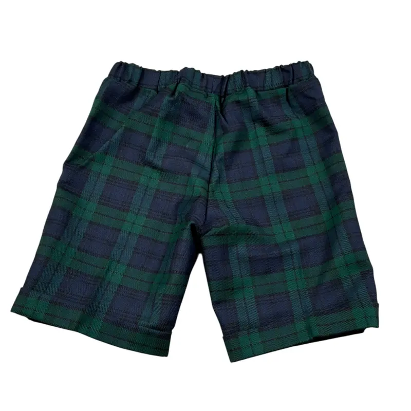 La Stupenderia Bermuda Bicolore con Elastico In Vita Blu/Verde per Bambino