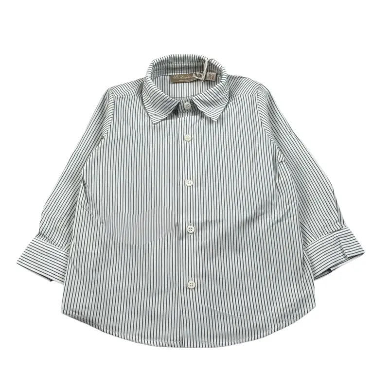 La Stupenderia Camicia Manica Lunga Fantasia A Righe Bianco per Bambino