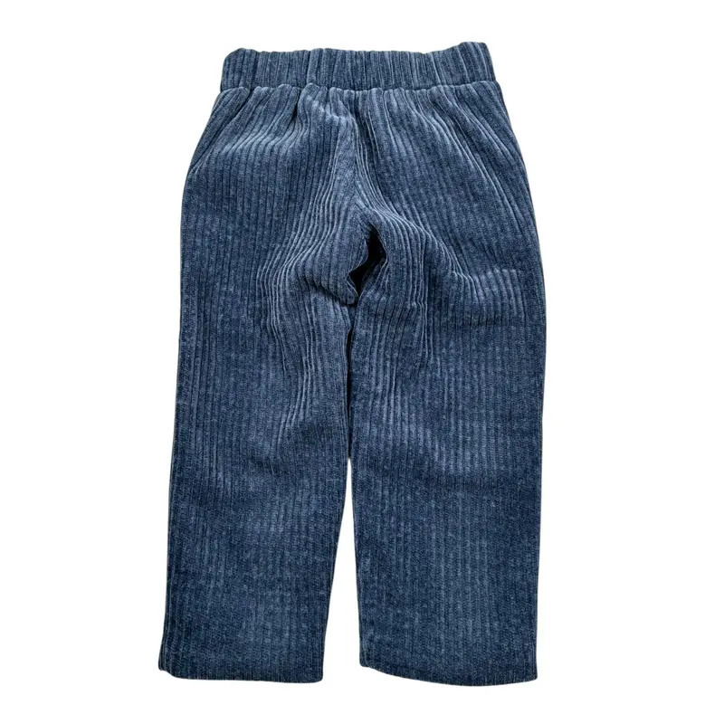 La Stupenderia Pantalone tinta unita con Elastico In Vita Blu per Neonato