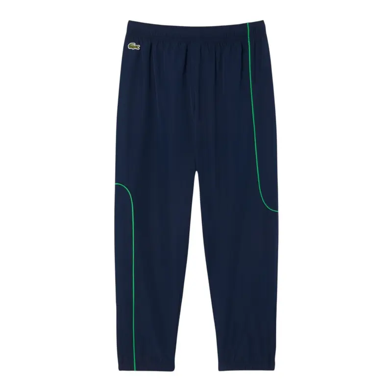 Lacoste Pantalone tinta unita con Elastico In Vita Blu per Bambino