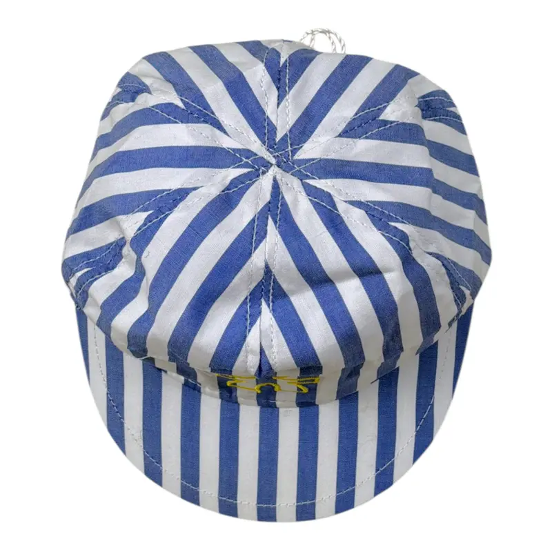 Le Bebe' Cappello tinta unita con Visiera Bianco per Neonato