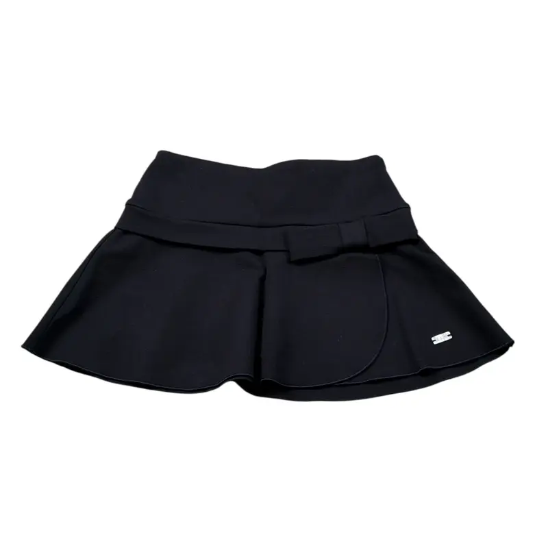 Le Bebe' Gonna tinta unita con Elastico In Vita Blu per Neonata