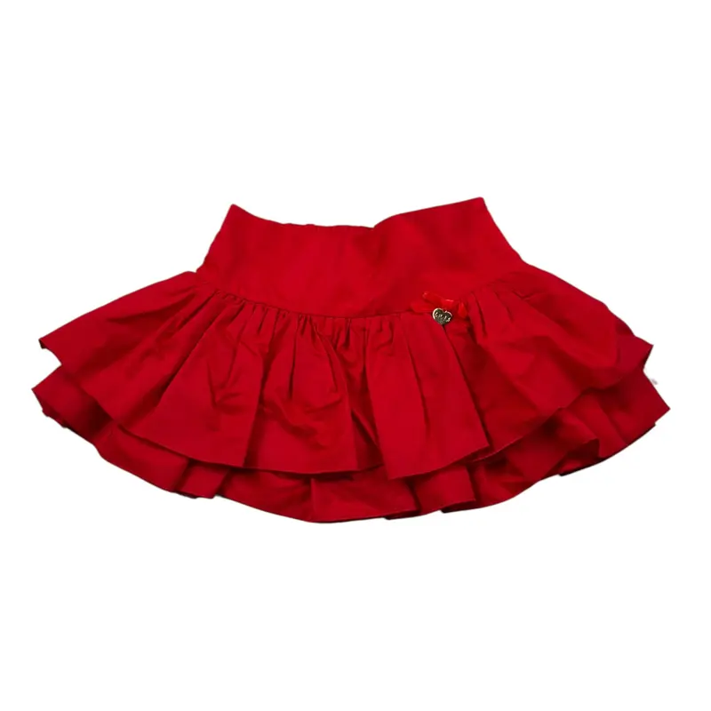 Le Bebe Gonna tinta unita Rosso per Bambina