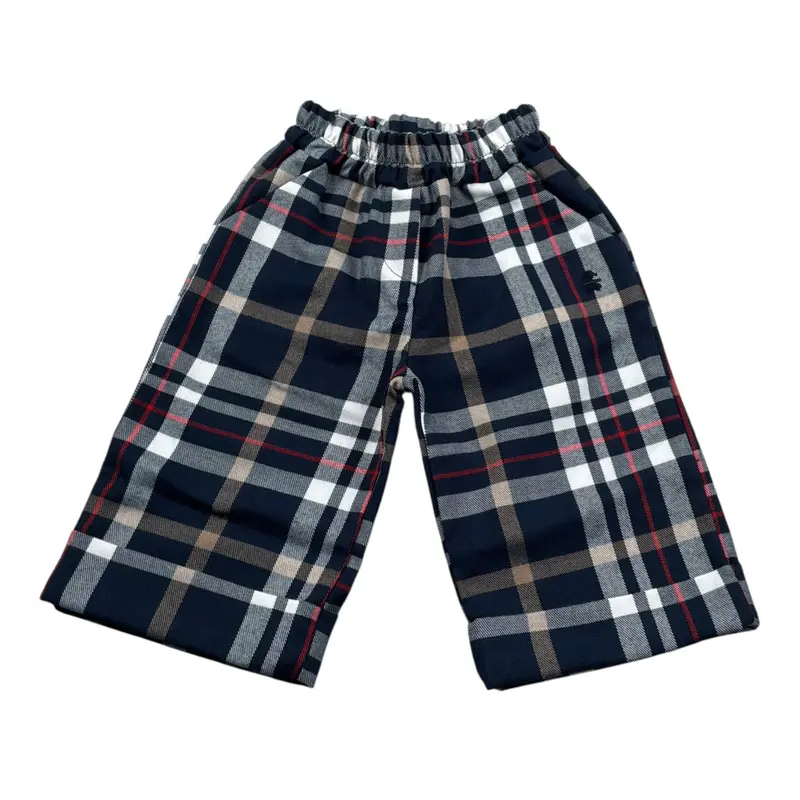 Le Bebe Pantalone Modello Palazzo Stampa Fantasia Blu per Neonata