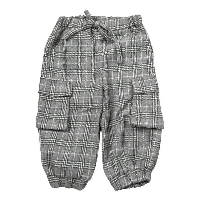 Le Bebe' Pantalone tinta unita con Fantasia Grigio per Neonata