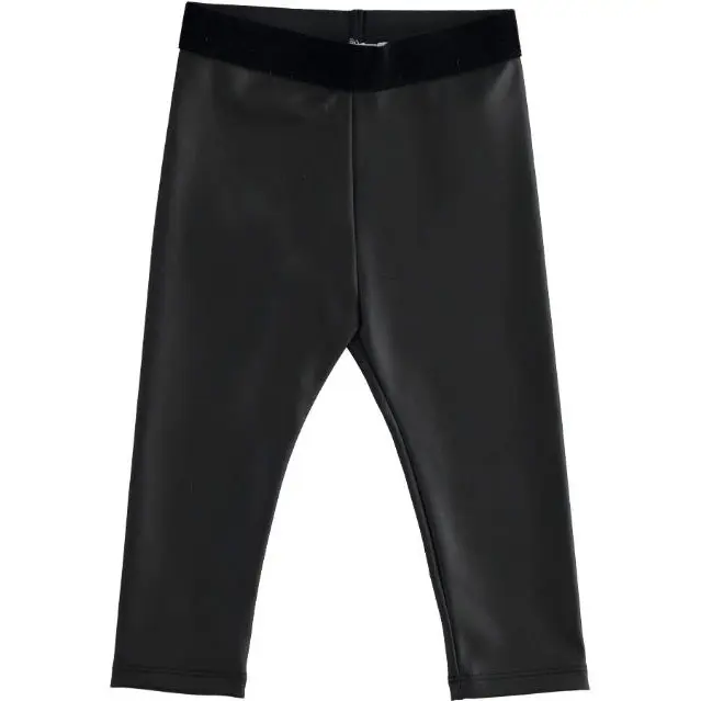 Leggings bambina in ecopelle