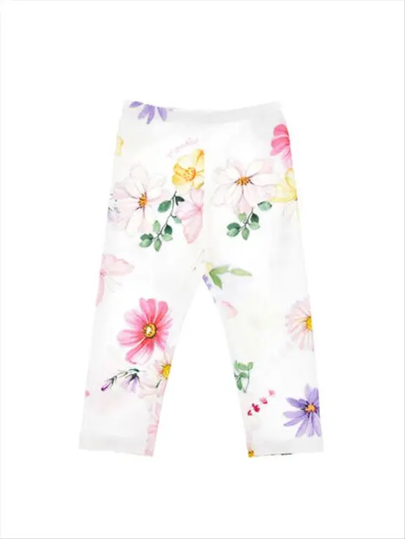 Leggings jersey floreale MONNALISA