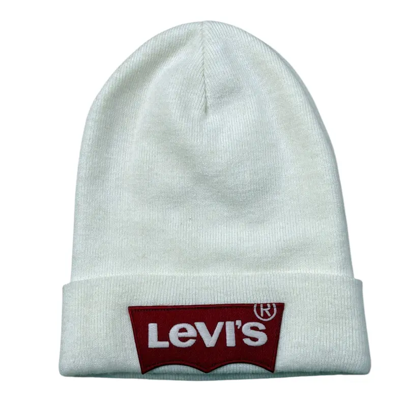 Levi'S Cappello tinta unita con Logo Bianco per Bambino