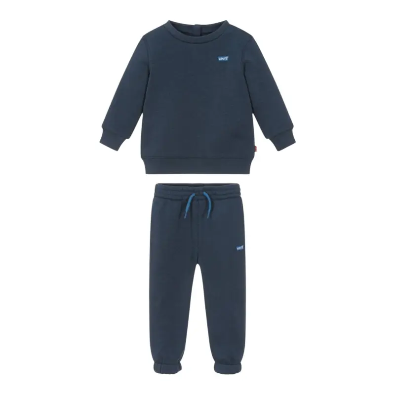 Levi'S Completo 2 Pezzi Felpa-Pantalone tinta unita Blu per Neonato