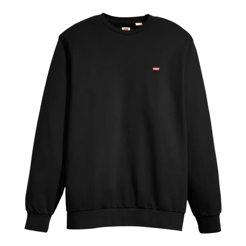 Levi'S Felpa Chiusa Girocollo tinta unita Nero per Bambino