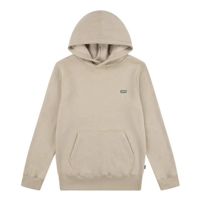 Levi'S Felpa tinta unita con Cappuccio E Stampa Beige per Bambino