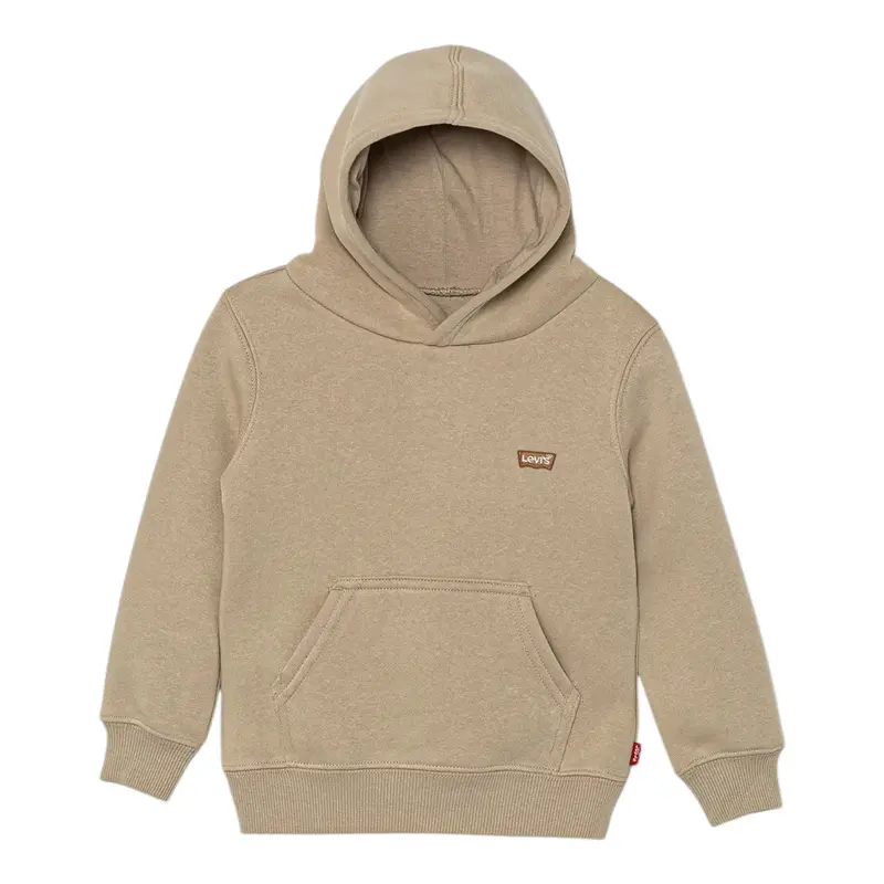 Levi'S Felpa tinta unita con Cappuccio E Stampa Beige per Neonato