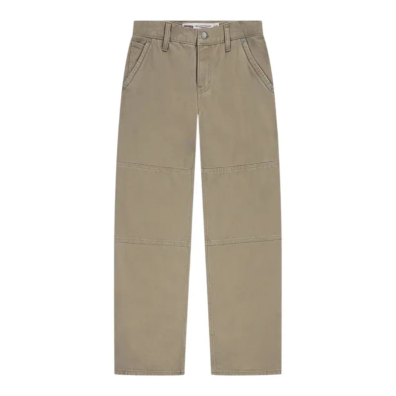 Levi'S Jeans tinta unita con Girovita Regolabile Beige per Bambino