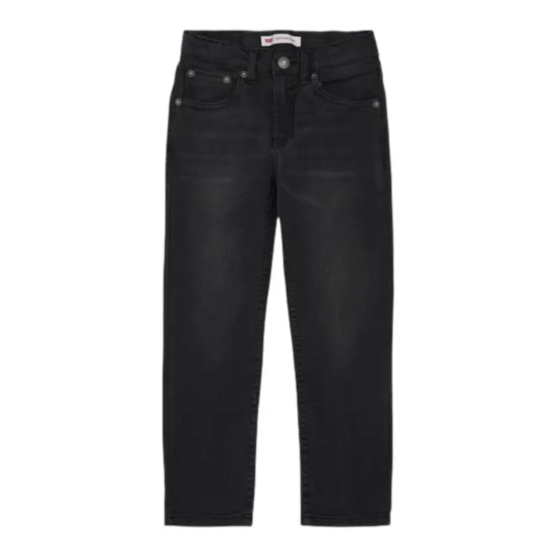 Levi'S Jeans tinta unita con Girovita Regolabile Nero per Bambino
