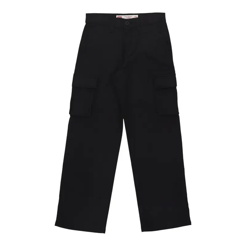 Levi'S Pantalone tinta unita con Girovita Regolabile Nero per Bambino