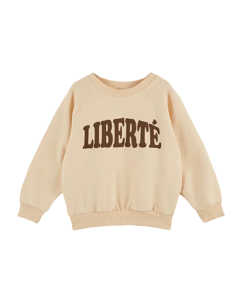 Liberté organic cotton sweatshirt brioche