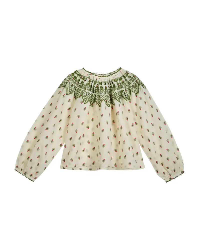 LILY COTTON VOILE BLOUSE