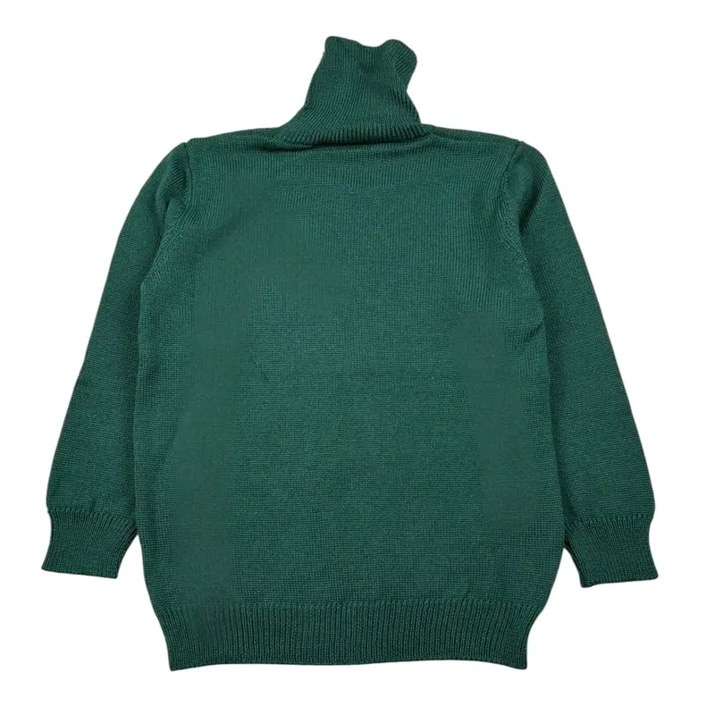 Little Bear Maglia Collo Alto tinta unita Verde per Neonato