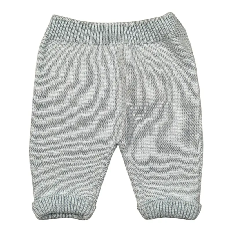 Little Bear Pantalone In Filo tinta unita Azzurro per Neonato