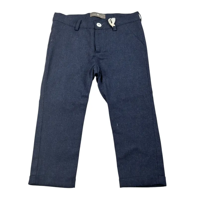 Little Bear Pantalone Tuta tinta unita Blu per Neonato