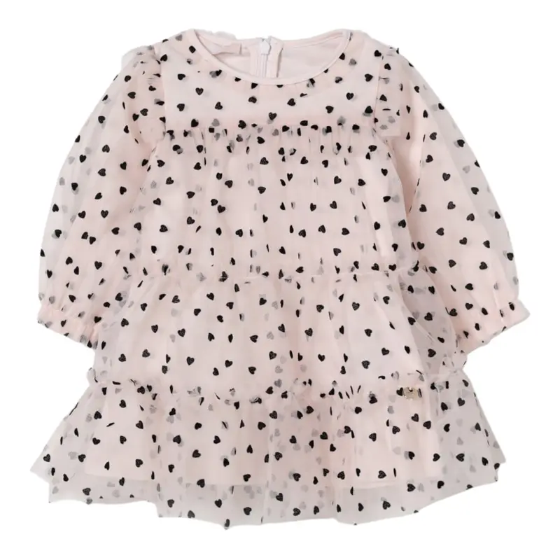 Liu Jo Abito tinta unita con Pois Rosa per Neonata