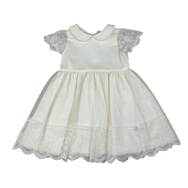 Liu Jo Abito tinta unita con Tulle Bianco per Neonata