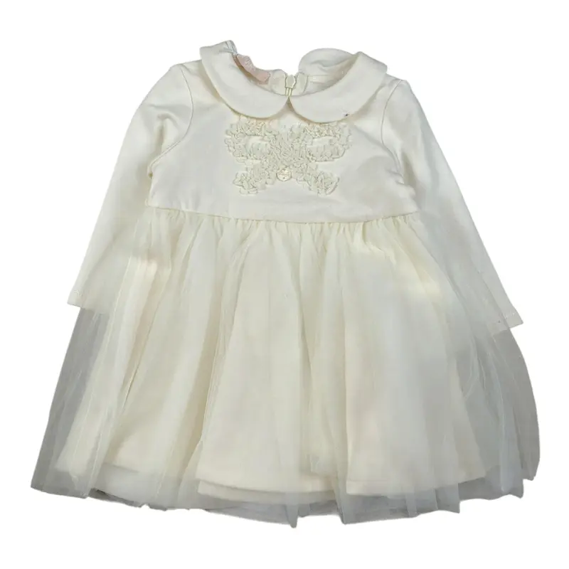 Liu Jo Abito tinta unita con Tulle Panna per Neonata