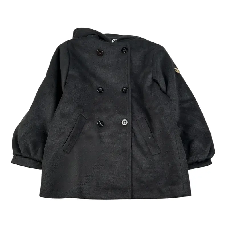 Liu Jo Cappotto tinta unita con Cappuccio Nero per Neonata