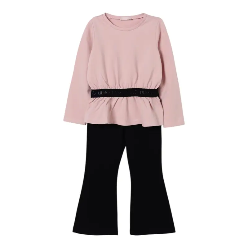 Liu Jo Completo 2 Pezzi Shirt-Leggins Rosa/Nero per Bambina
