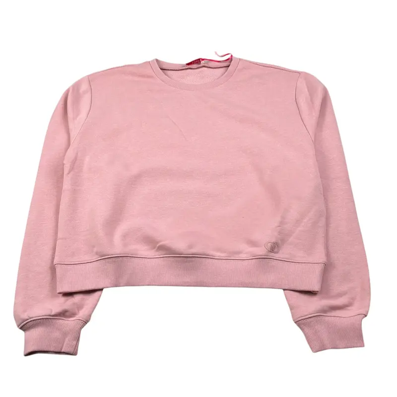 Liu Jo Felpa Chiusa Girocollo tinta unita Rosa per Bambina