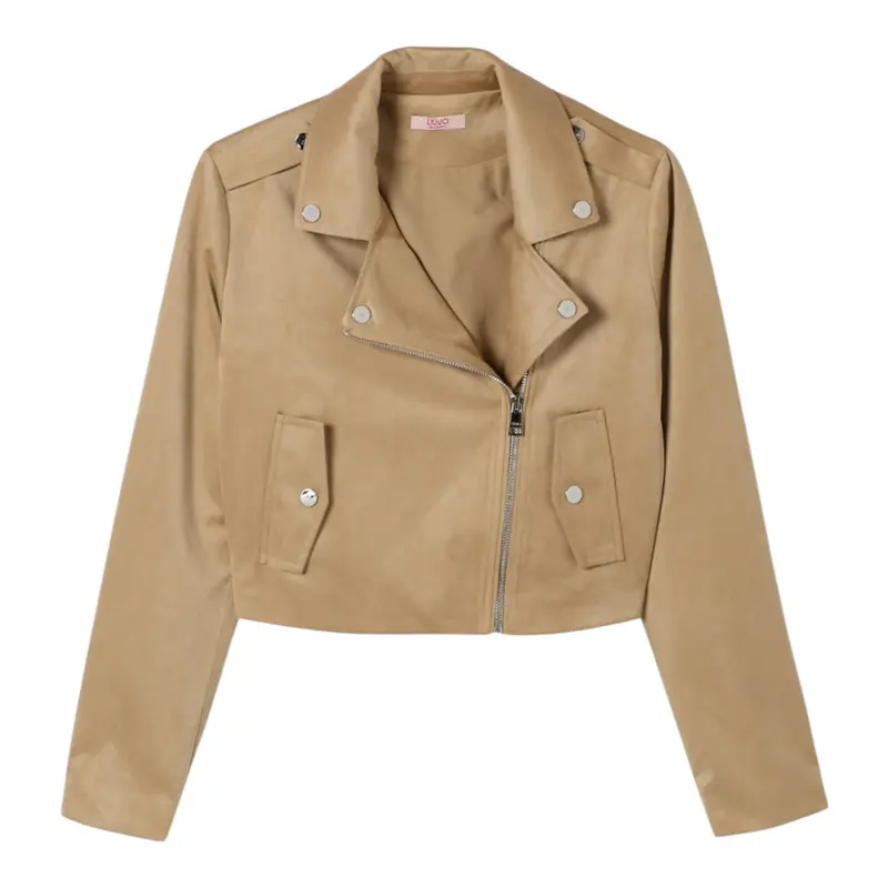 Liu Jo Giacca In Camoscio tinta unita Beige per Bambino