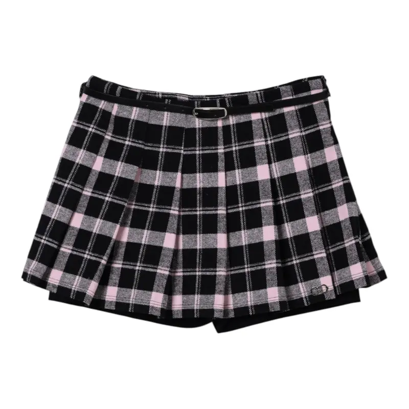 Liu Jo Gonna Fantasia Quadri con Short Nero per Bambina