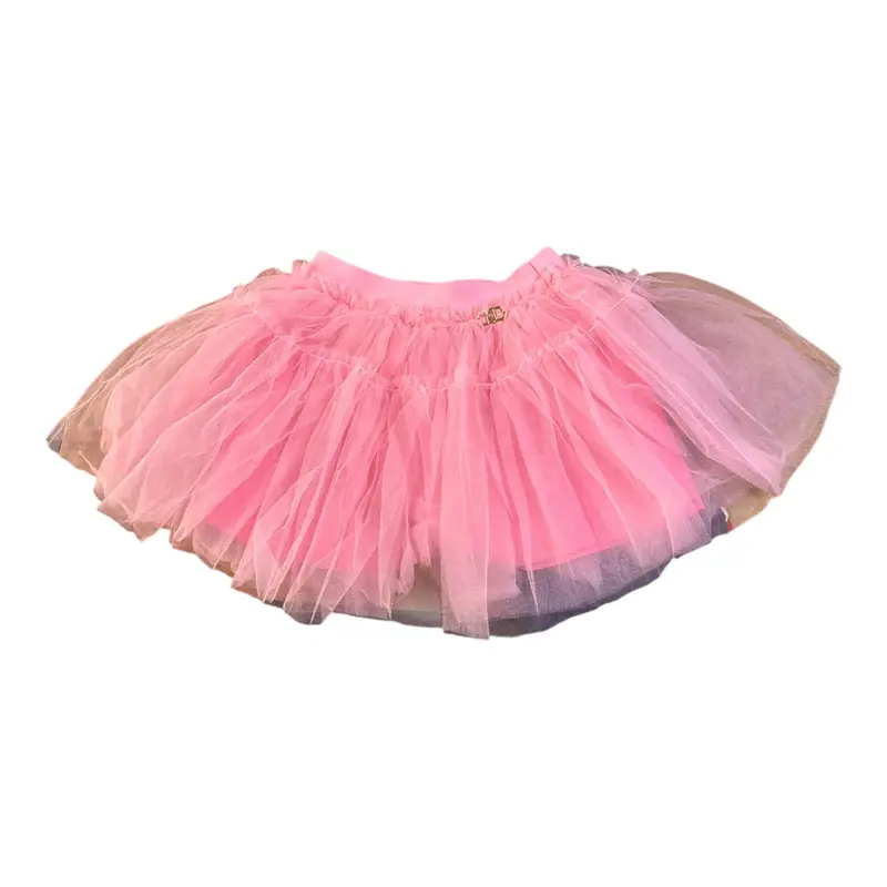 Liu Jo Gonna tinta unita con Tulle Rosa per Bambina