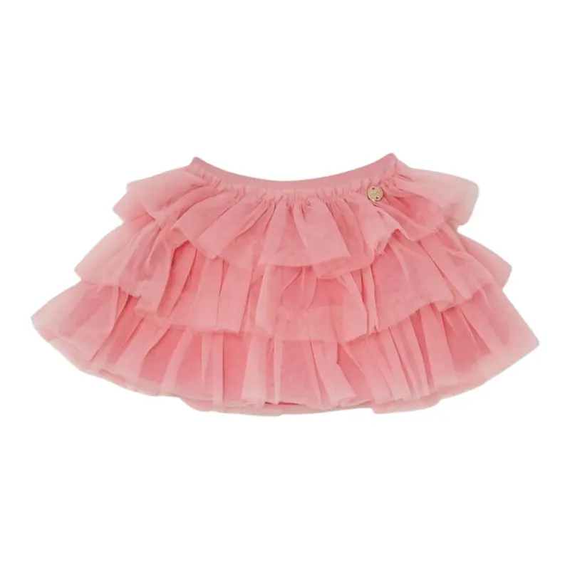 Liu Jo Gonna tinta unita In Tulle Rosa per Neonata
