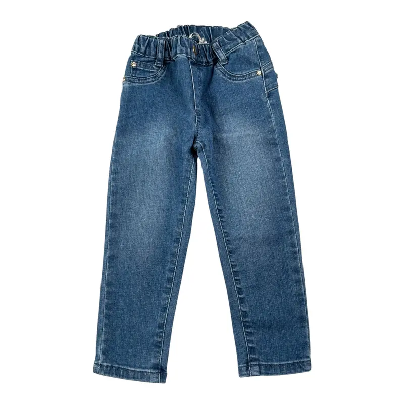Liu Jo Jeans tinta unita con Elastico In Vita Blu per Neonata
