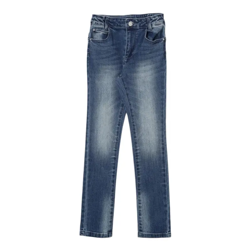 Liu Jo Jeans tinta unita con Girovita Regolabile Blu per Bambina