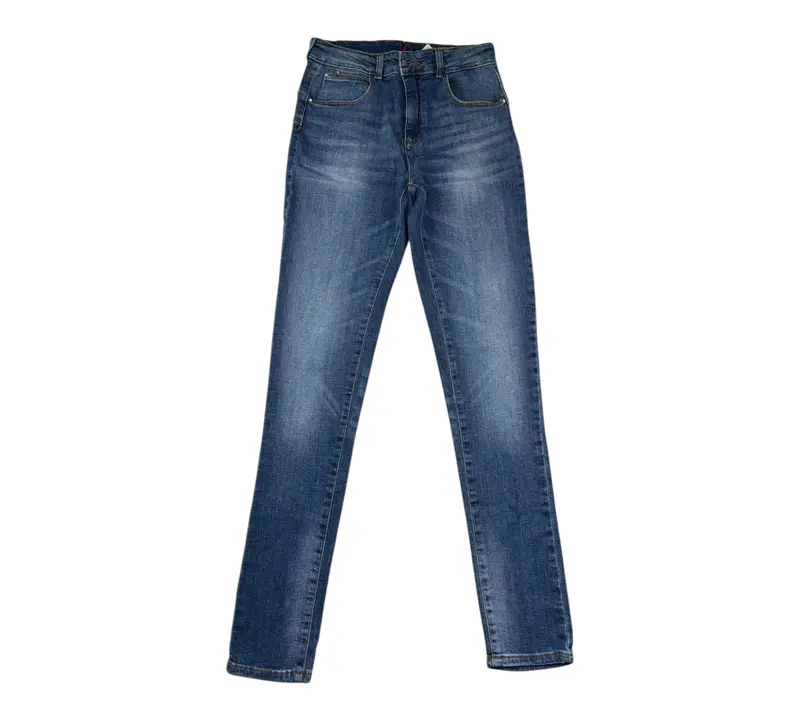 Liu Jo Jeans tinta unita con Girovita Regolabile Modello Zampa Blu per Bambina