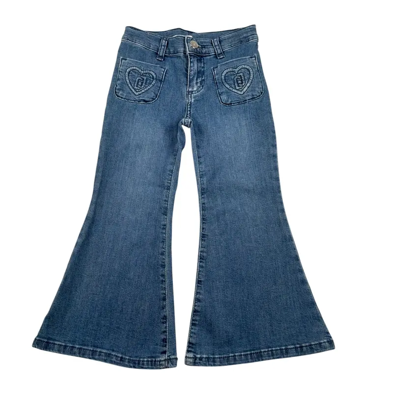 Liu Jo Jeans tinta unita Modello Zampa Blu per Bambina