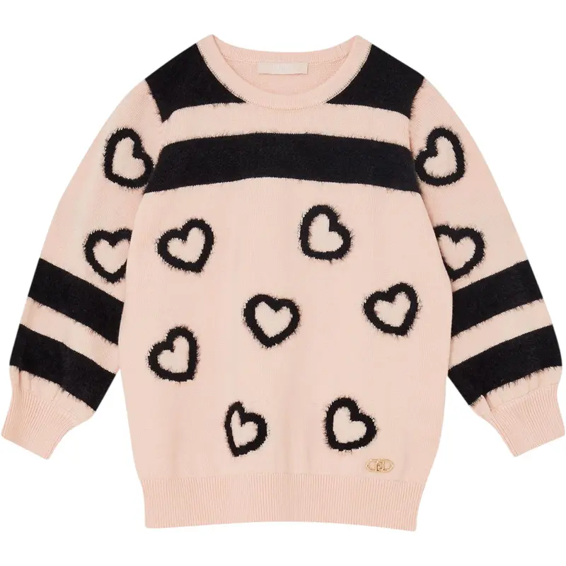 Liu Jo Maglia tinta unita con Stampa E Fantasia Rosa per Bambina