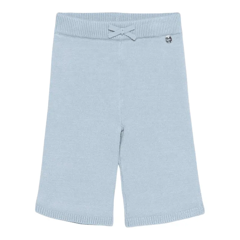 Liu Jo Pantalone tinta unita con Elastico In Vita Azzurro per Neonata